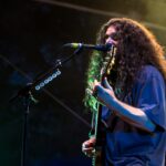 Claudio Sanchez, singer and guitarist of Coheed and Cambria performing live.
