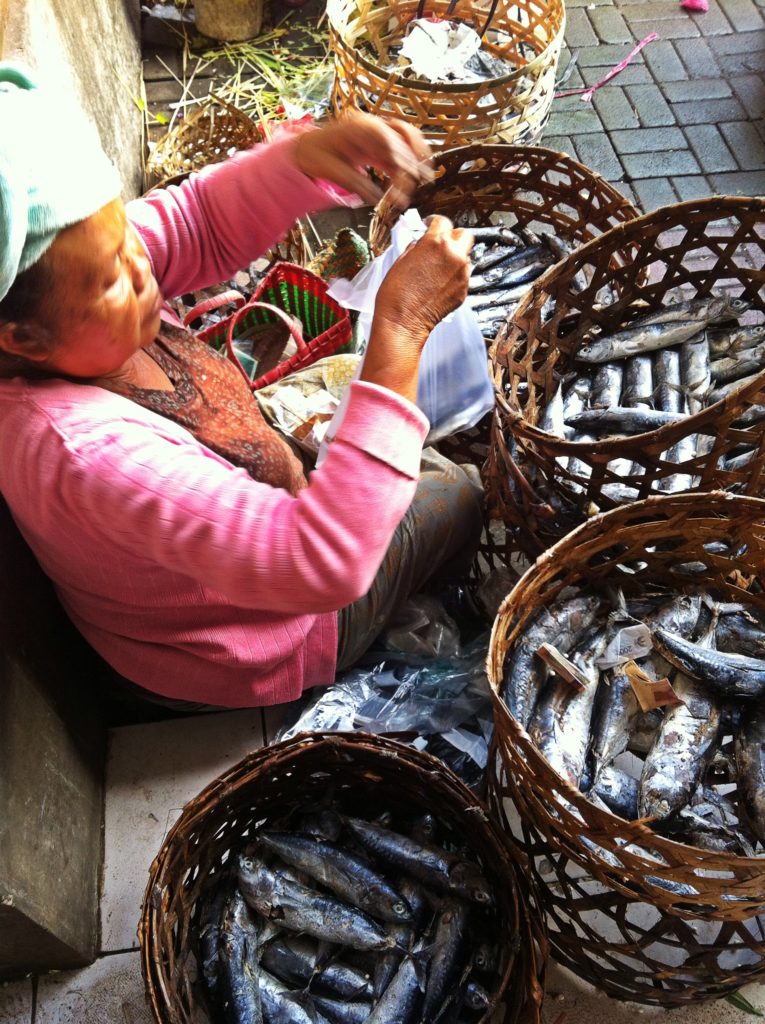 Ubud Markt koken Indonesië Azië