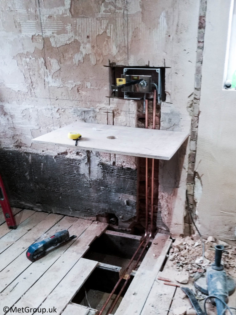 Wall plumbing