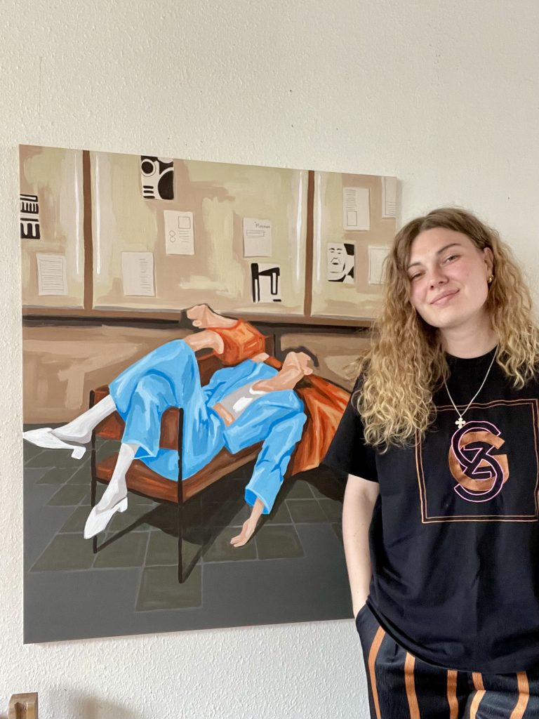 Maleriet "Veninder" og Mette