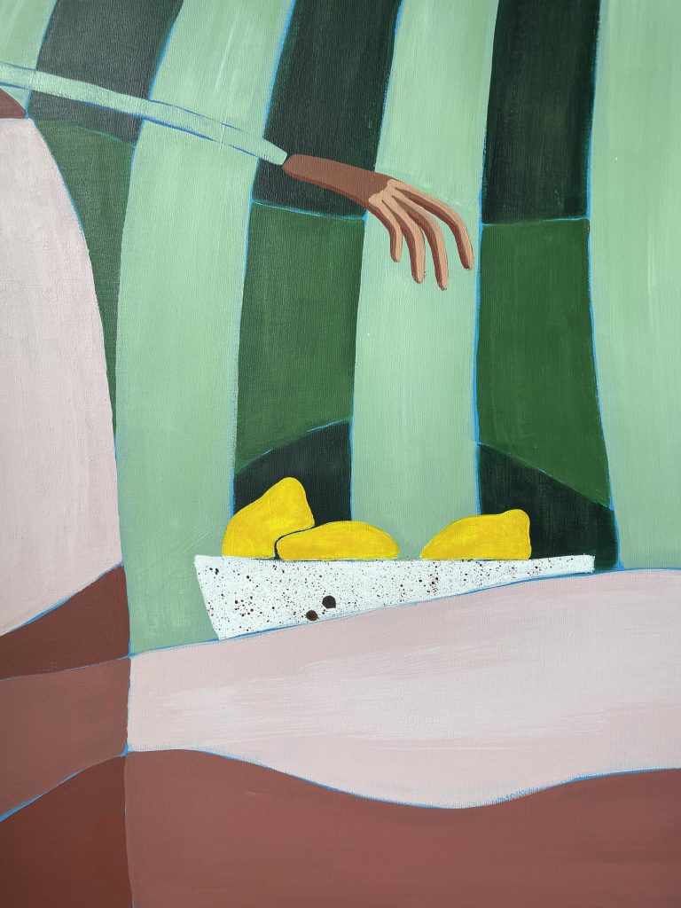 Maleri detaljer - citronskål