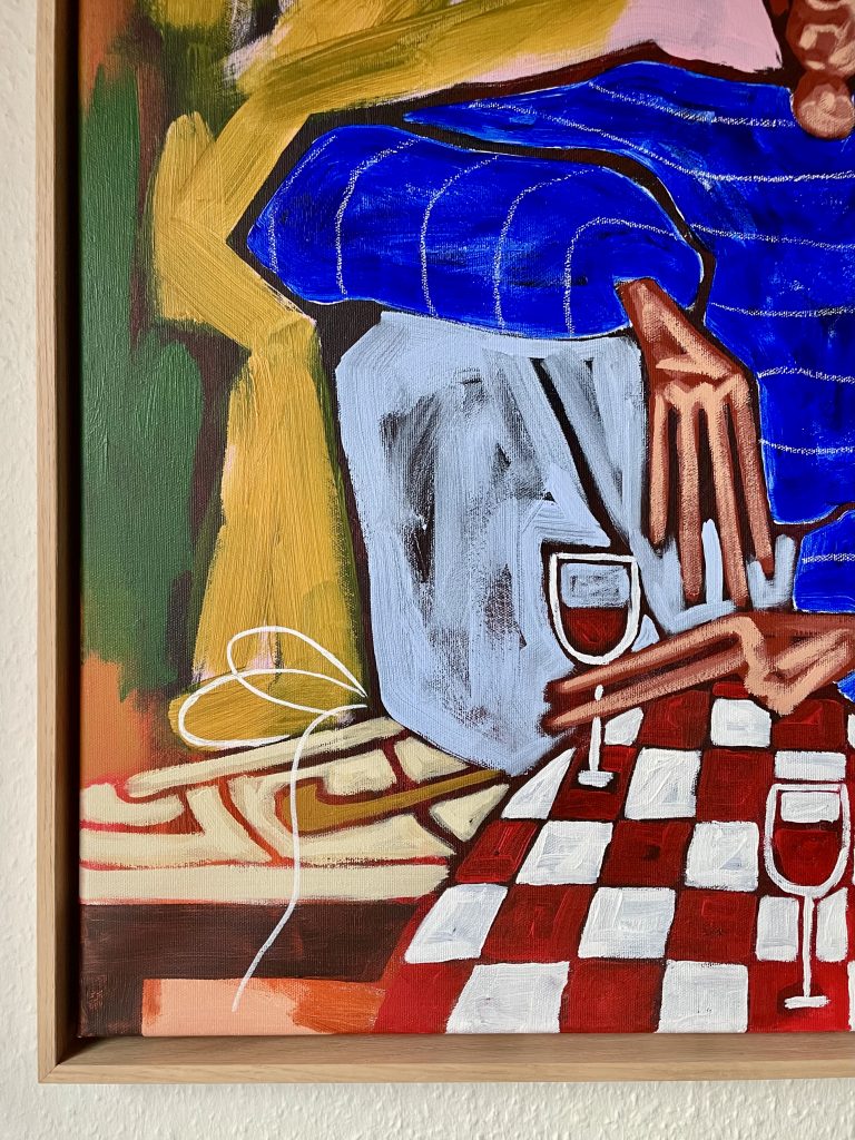 Detaljer sko og glas