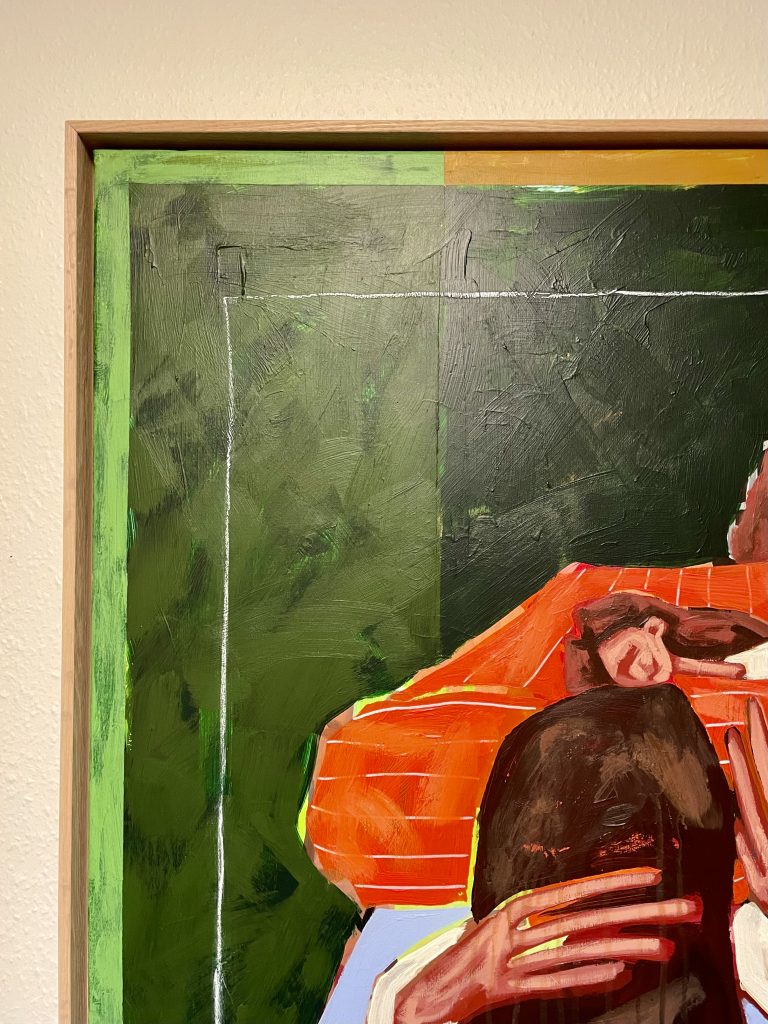 Detaljer på malede personer og baggrund