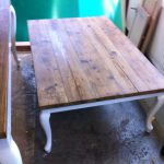 tafel wagondelen en Queen Ann onderstel