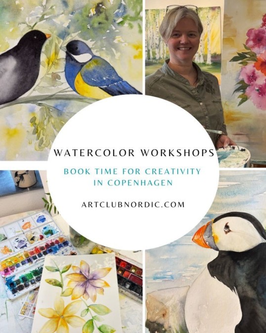 watercolor workshops in Copenhagen
