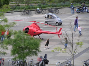 Glittered helicopter in Westerpark