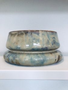 bowl in stoneware and glaze designed by Mia Lerssi