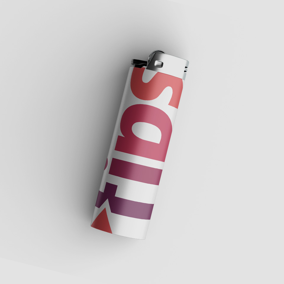 Feuerzeug mit neuem radio fips Logo, Branding, Logo Design, Identity, Corporate Design