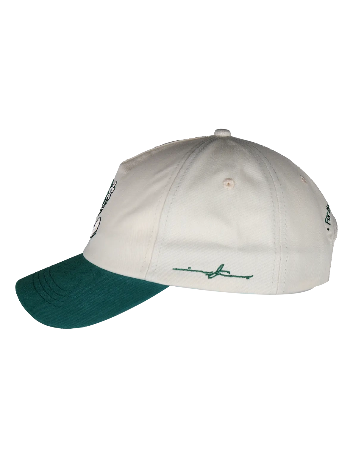 6 Panel Cap "For the Love of Music" White - Image 2