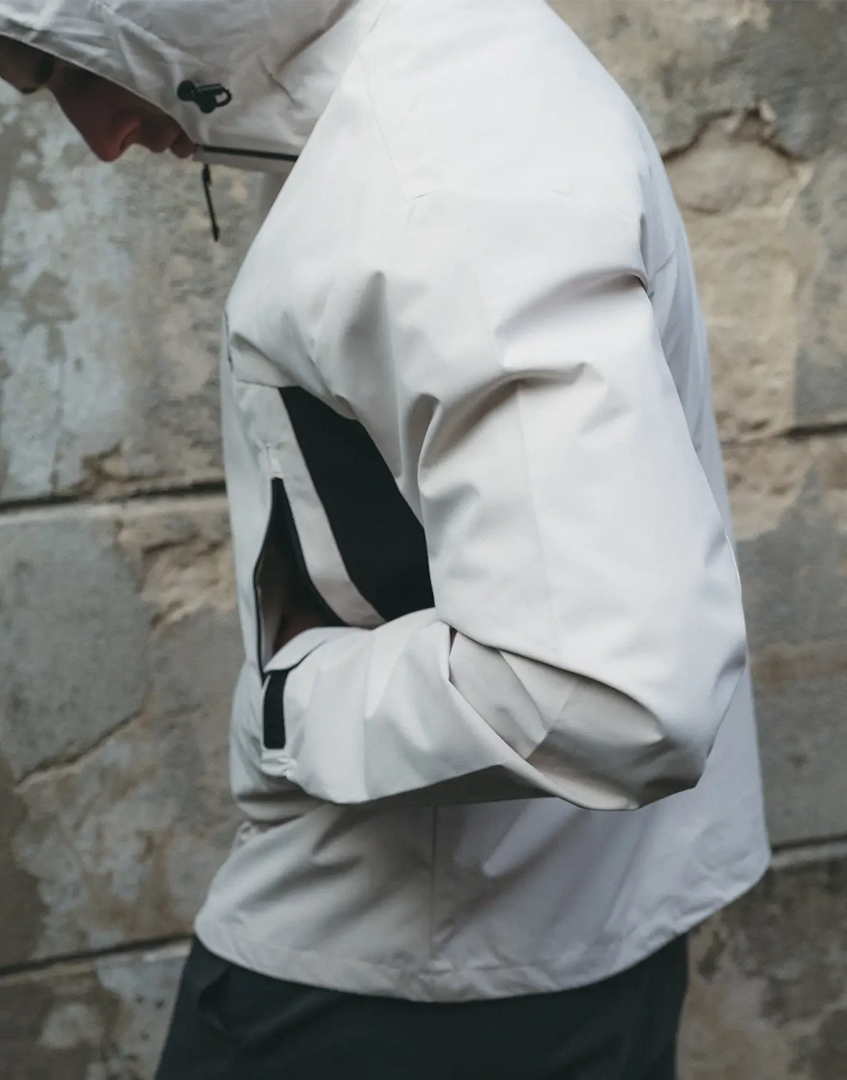MB Rain Jacket - White - Image 6