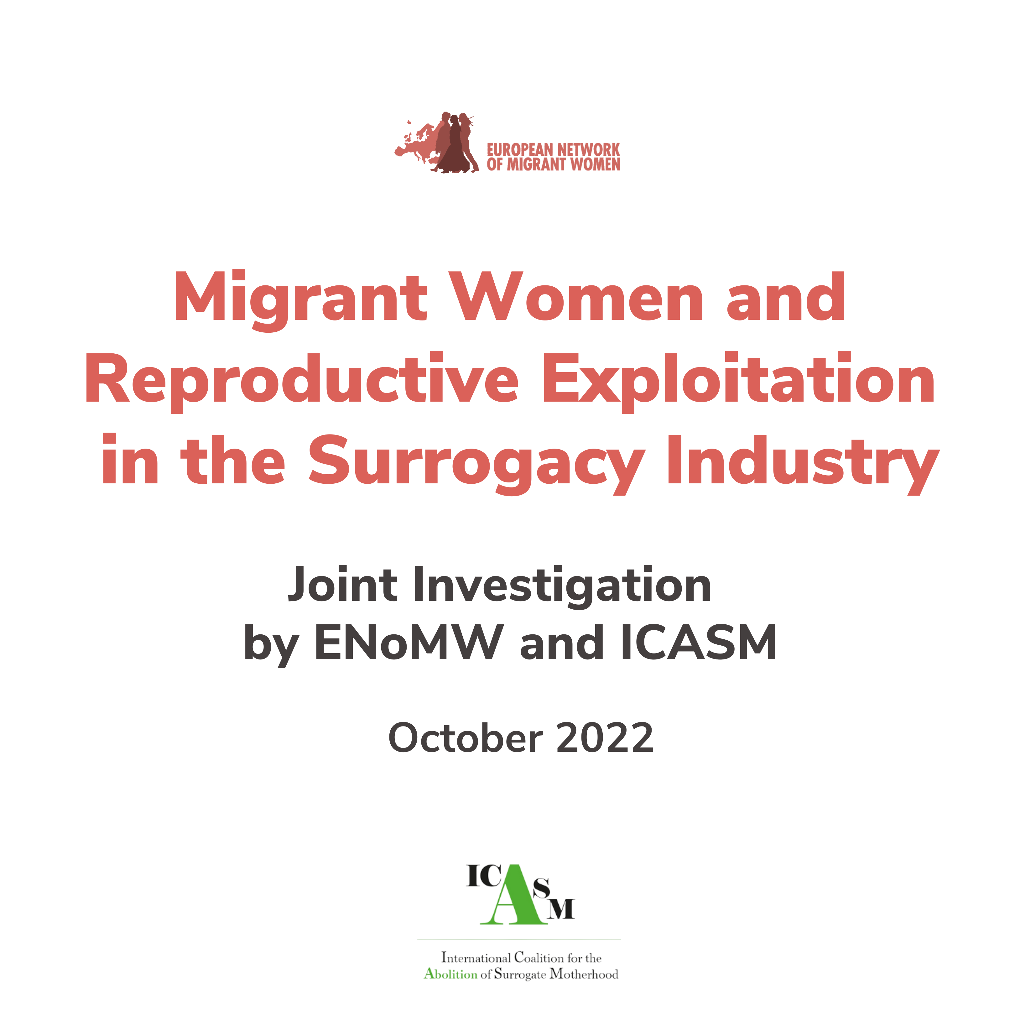 Migrant Women And Reproductive Exploitation In The Surrogacy Industry Joint Investigation By 8636