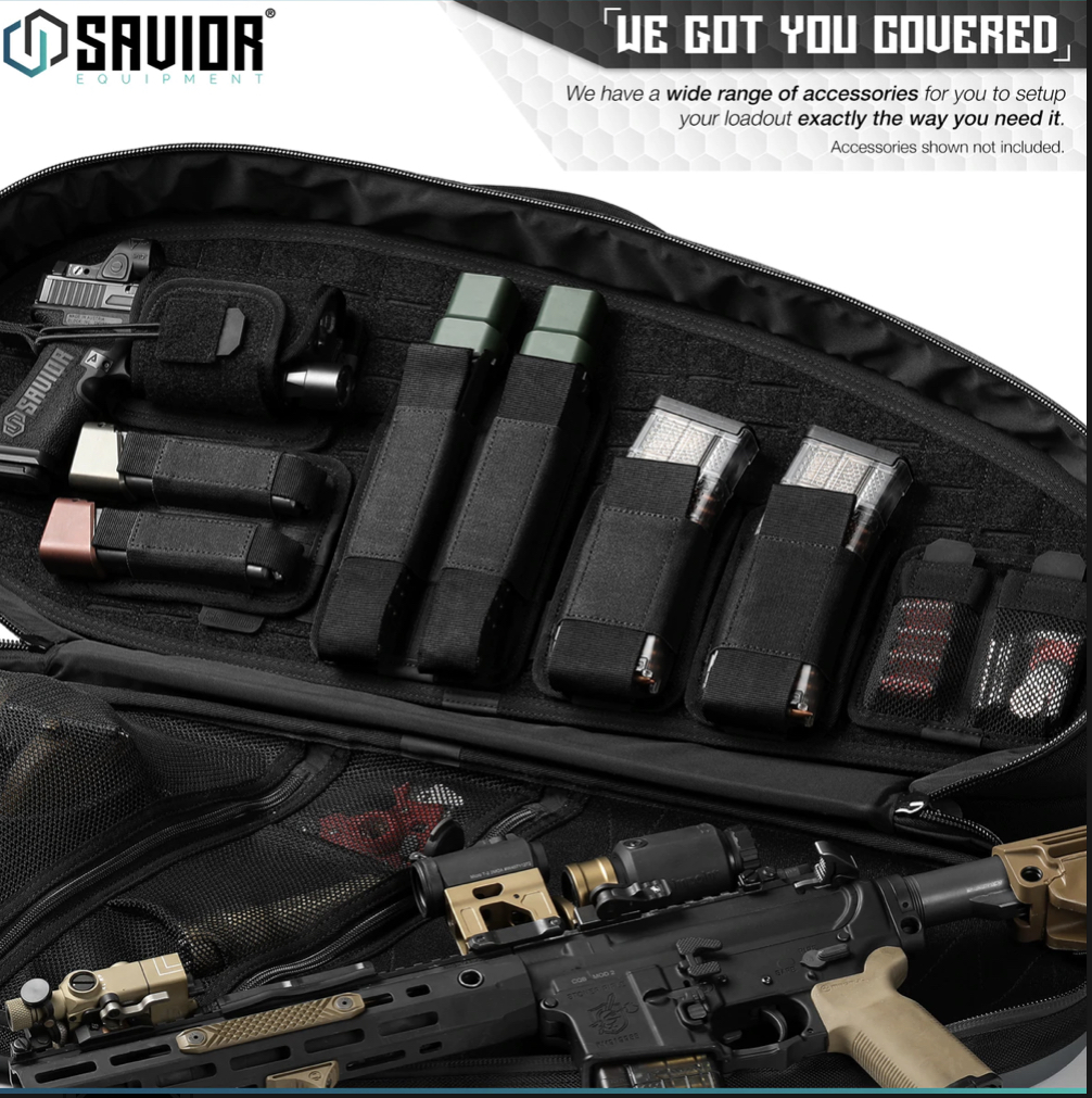 Savior Equipment DOUBLE PISTOL PISTOL MAG HOLDER W/ HOOK BACKING Grey - 2/3/6 SLOT - Afbeelding 6