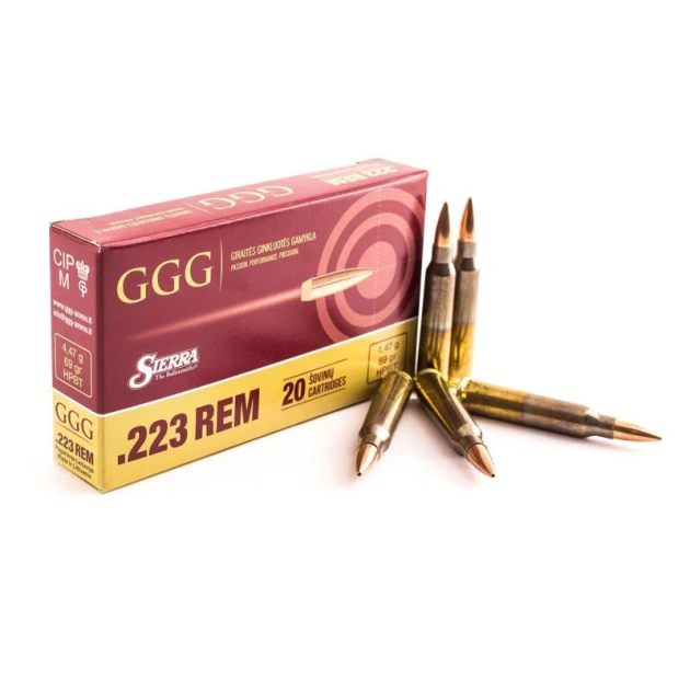 GGG .223 Remington 69gr. Sierra MatchKing HPBT