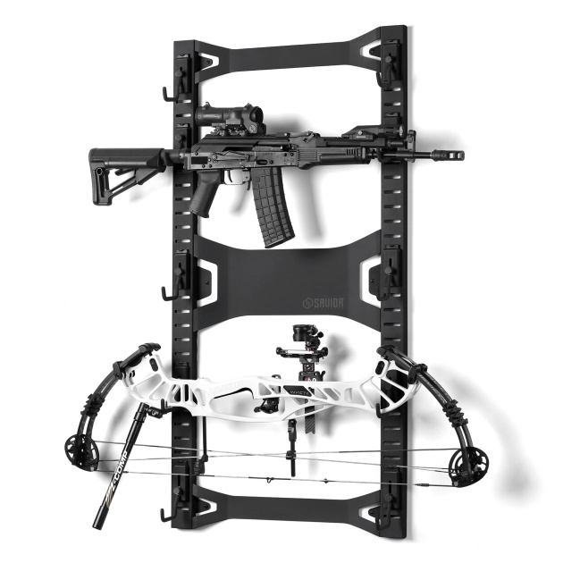 Savior Equipment HORIZONTAL WALL RACK black