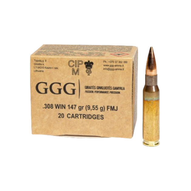 GGG .308 WIN. 147 GR FMJ