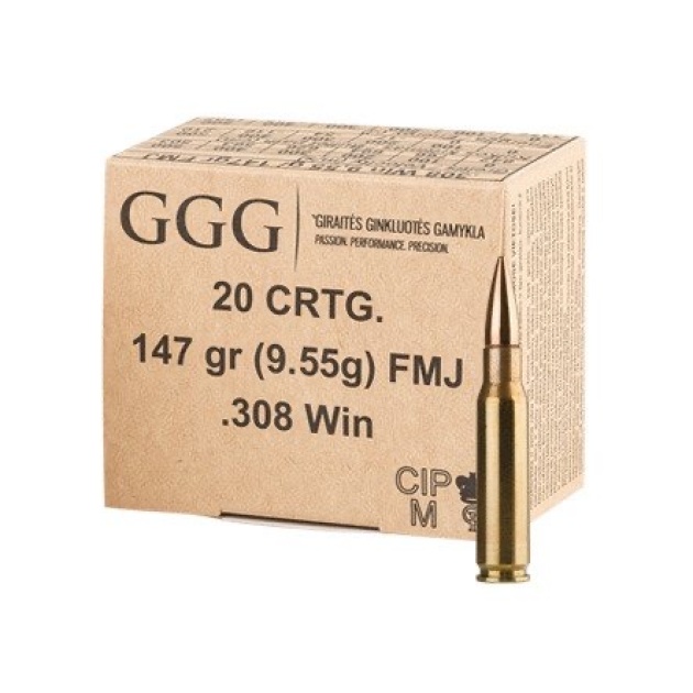 GGG .308 Win. 147 gr FMJ