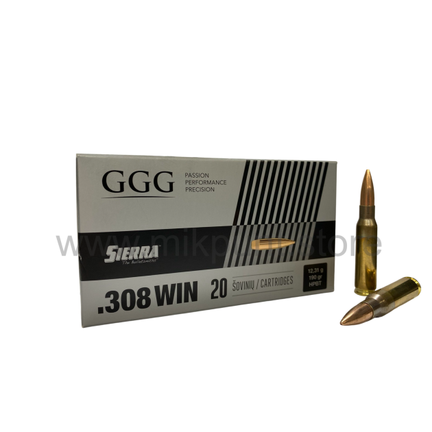 GGG .308 Win. 190 gr Sierra Matchking