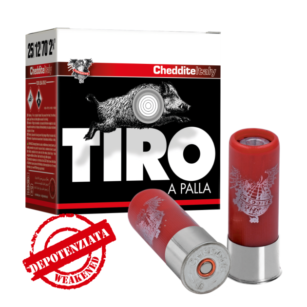 Cheddite Tiro a Palla Depotenziata Cervo (Depowered, slug) Cal. 12