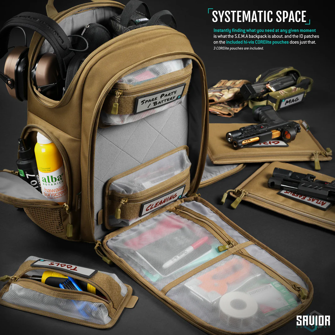 Savior Equipment COMPACT S.E.M.A - PISTOL BACKPACK Tan - Afbeelding 4