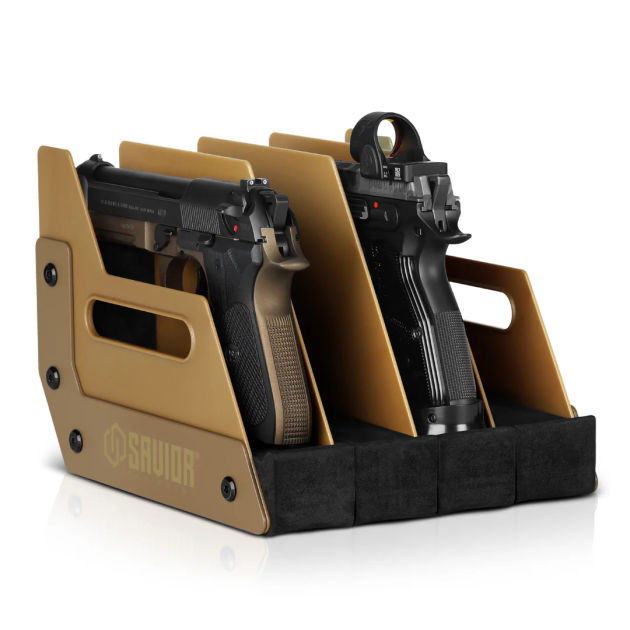 Savior Equipment PISTOL RACK Tan - 4/ 6/ 8/ 12 slots