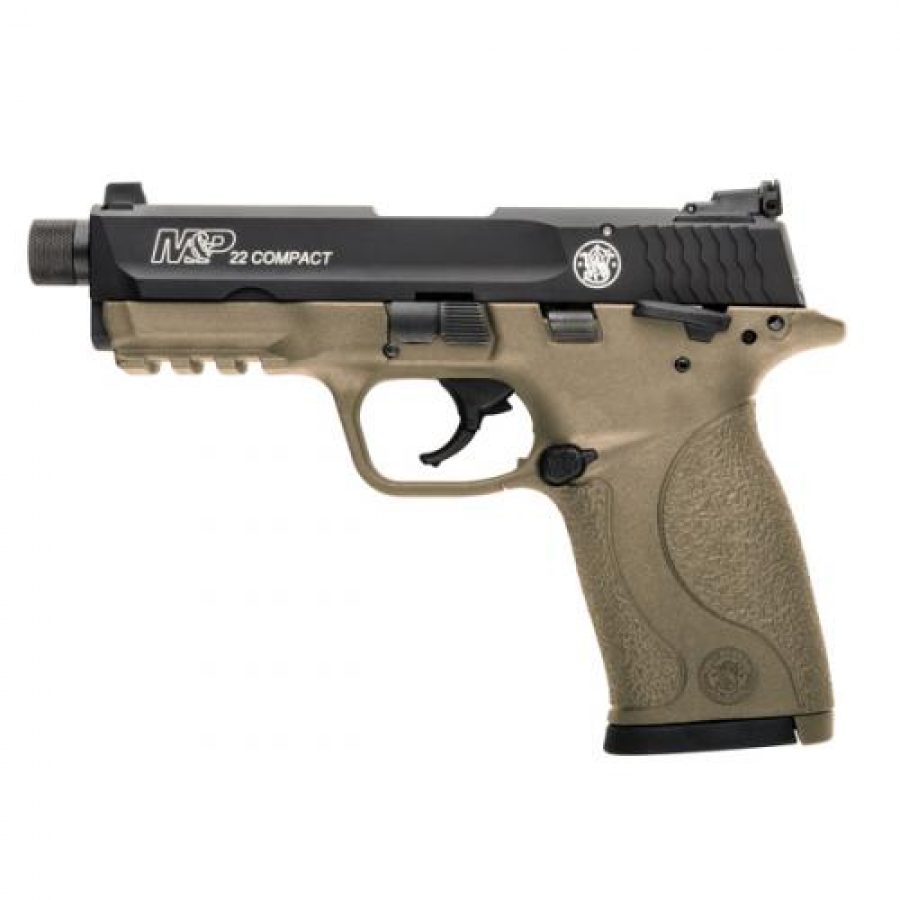 Smith & Wesson M&P 22 FDE Threaded Barrel .22lr