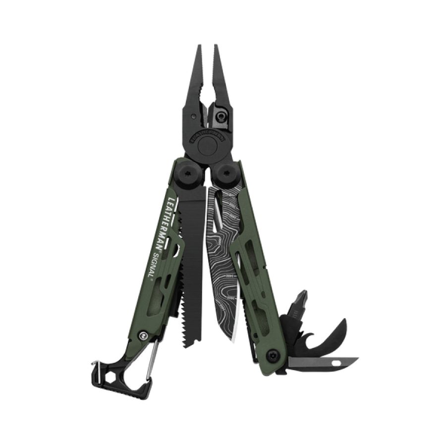 MULTITOOL, LEATHERMAN, SIGNAL TOPO GREEN, 19F