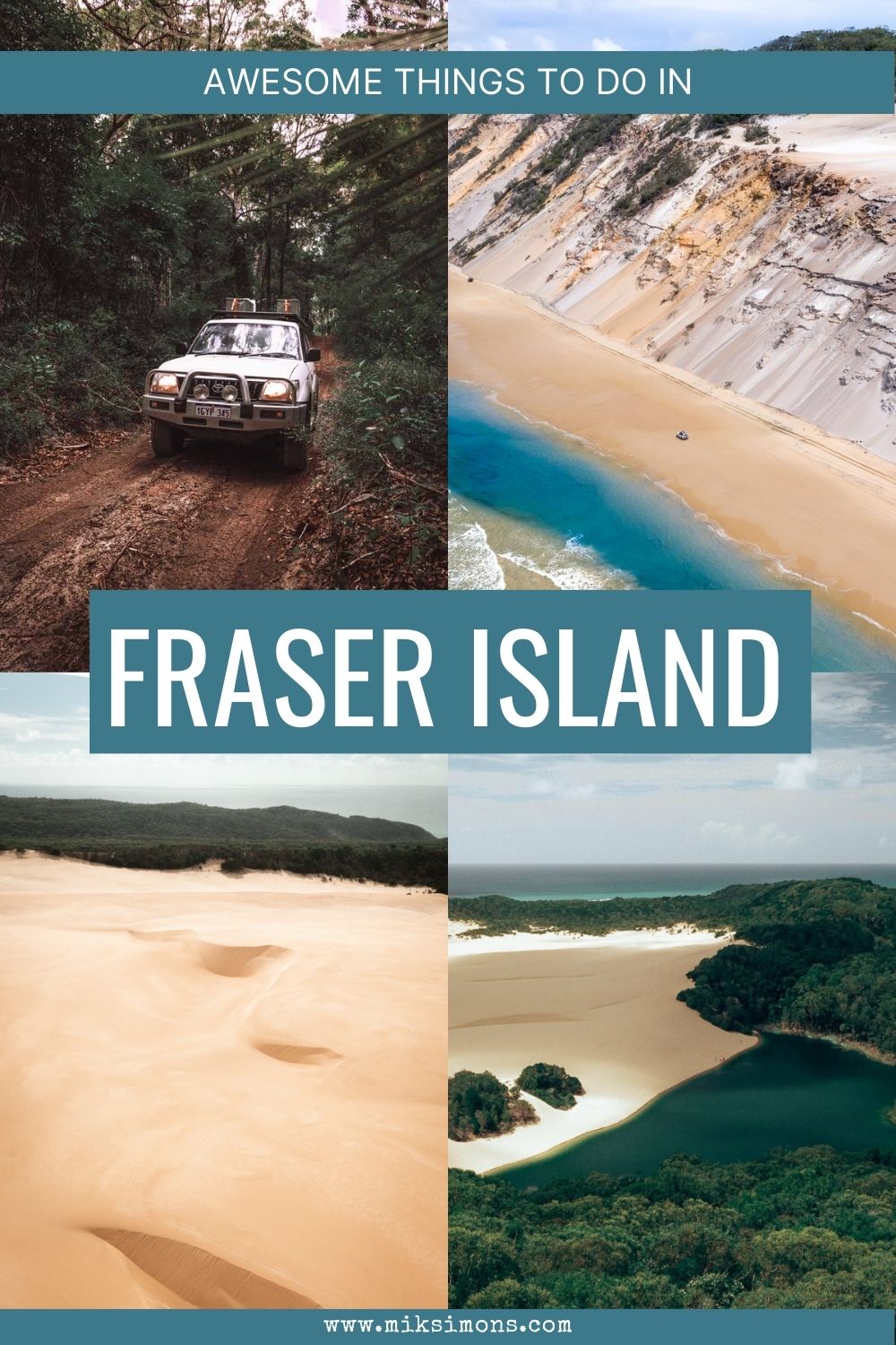 4 WD on Fraser Island Australia