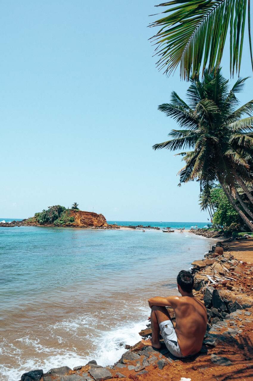 Mirissa view spot on Parrot Rock