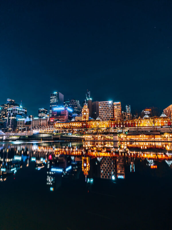 Melbourne - Flinders station across the river by Night7- BLOGPOST