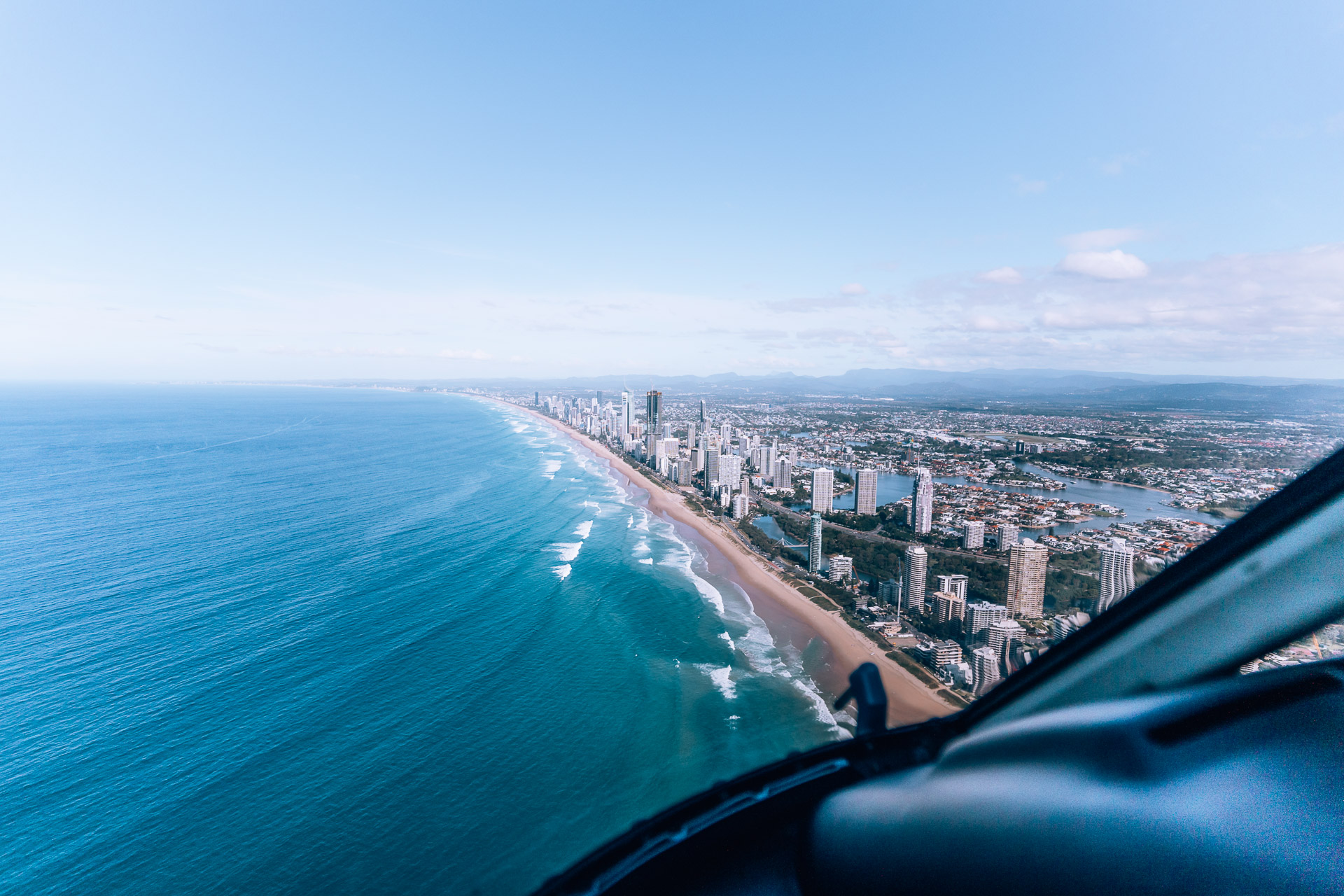 A scenic helicopter tour with Sea World Helicopters