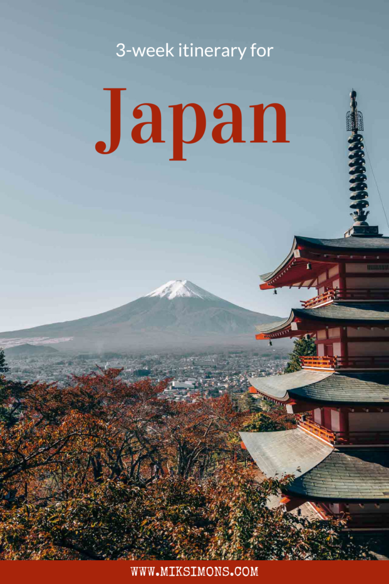 The Perfect Itinerary For Japan In 3 Weeks