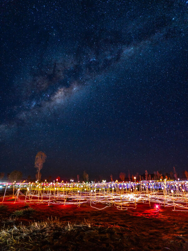 Uluru - Field of lights Milky Way22- BLOGPOST HQ