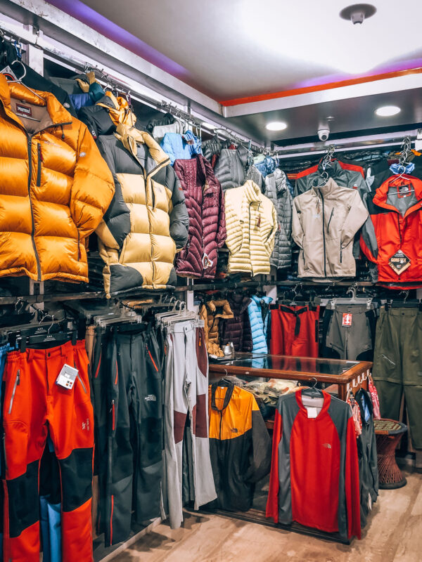 Trekking gear shop in Kathmandu - BLOGPOST HQ