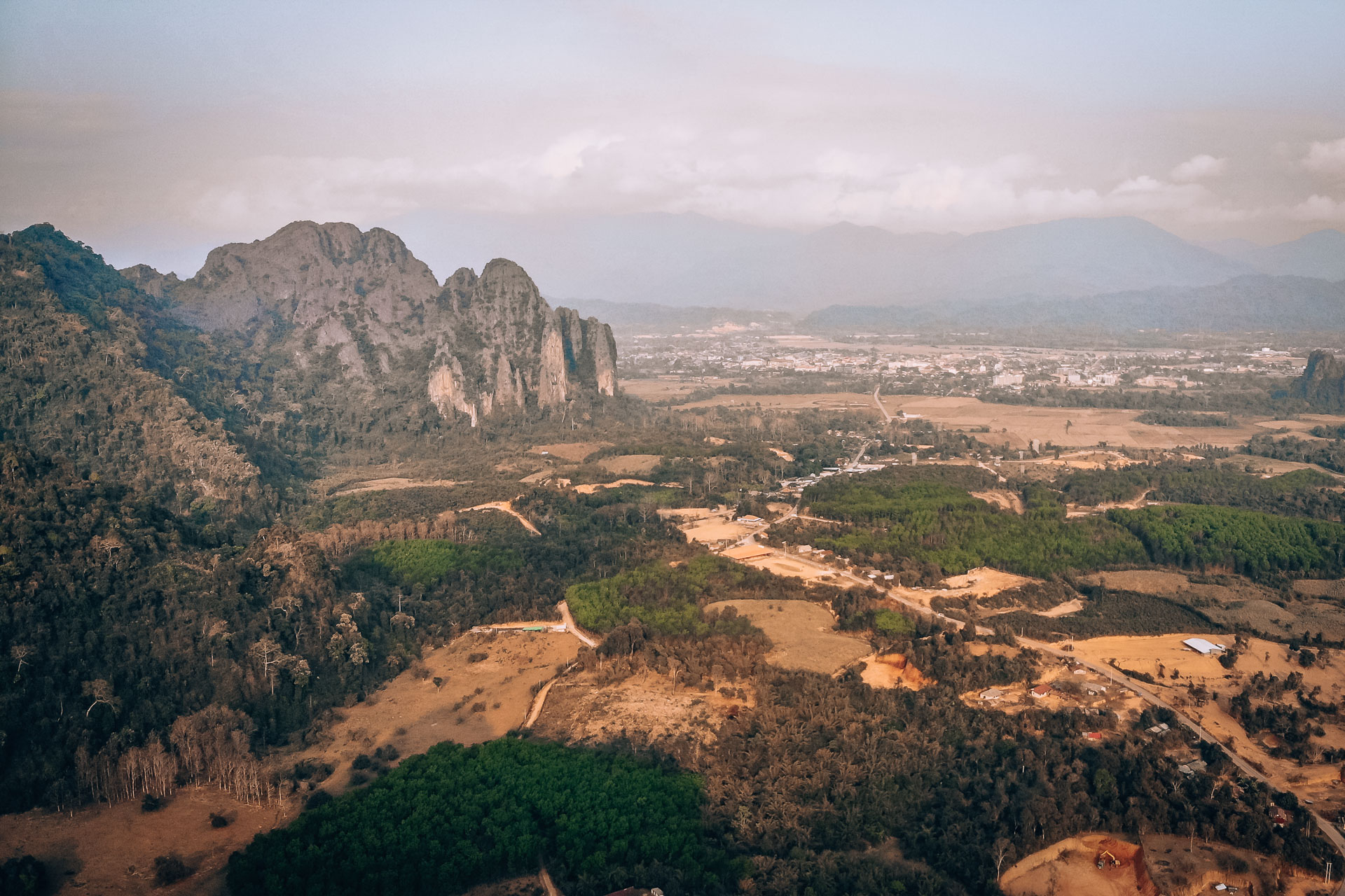 Viewpoint in Vang Vieng