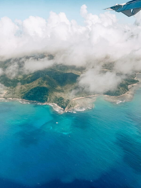 Flight over Coron from Manila