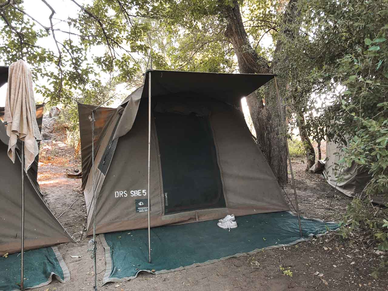 camping in Botswana