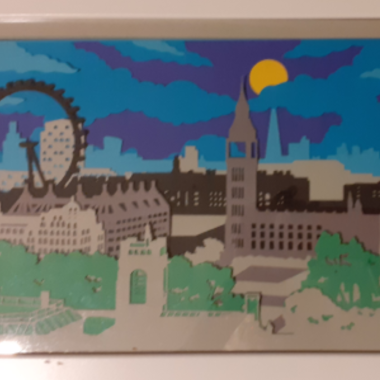 Lichtbox Handmade - Bild London mit LED-Beleuchtung