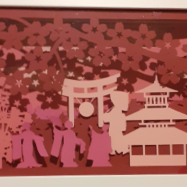 Bilder Japan - Schattenbox - Handgemacht beleuchtet