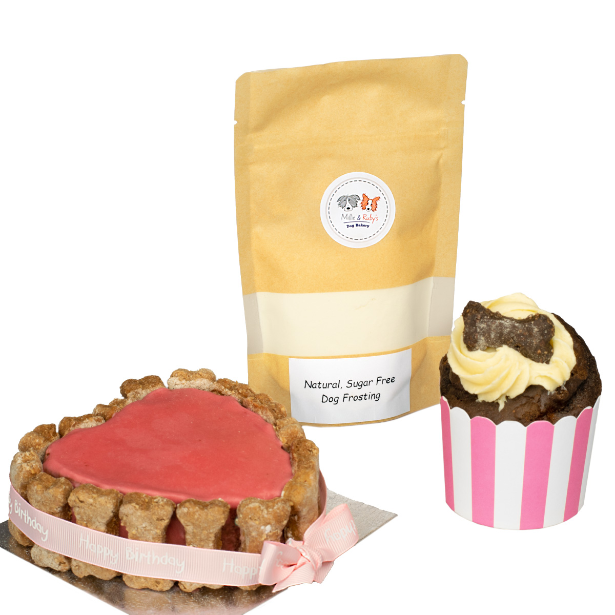 Sugar Free Dog Friendly Frosting Mix Millie and Ruby's Dog Bakery