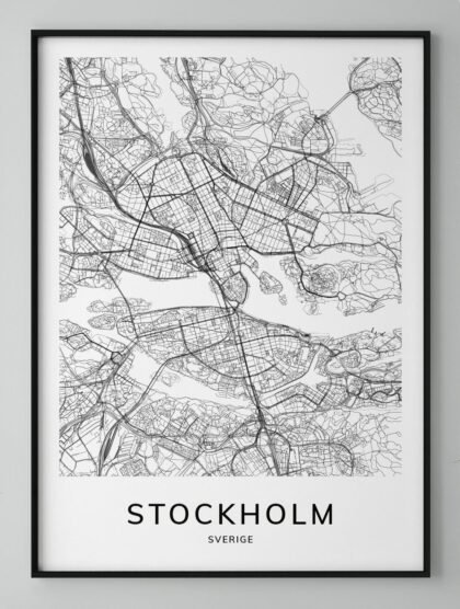 Stockholm Map Poster