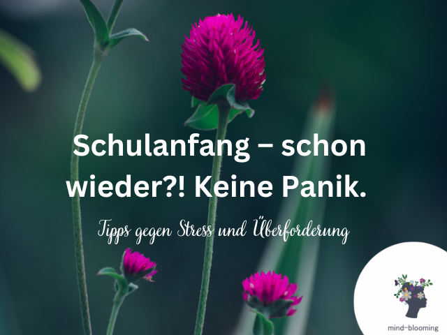 Schulanfang – schon wieder?! Keine Panik. Tipps gegen Stress und Überforderung