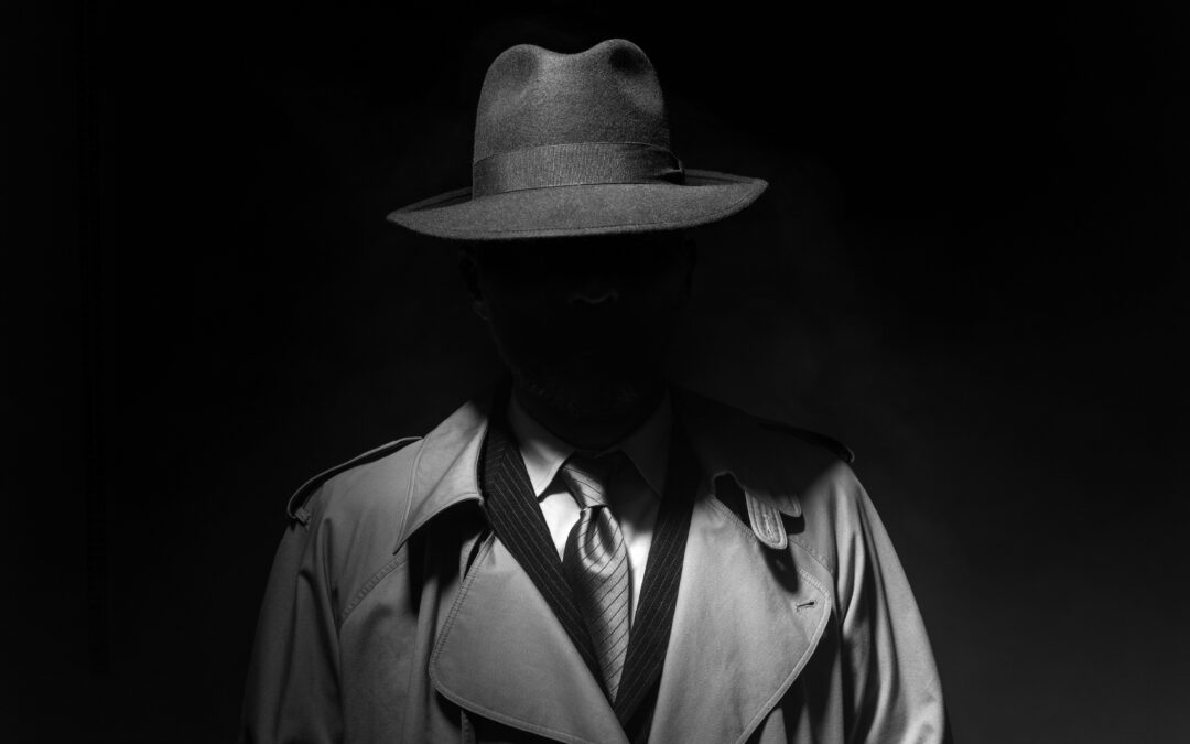 Depicts a detective