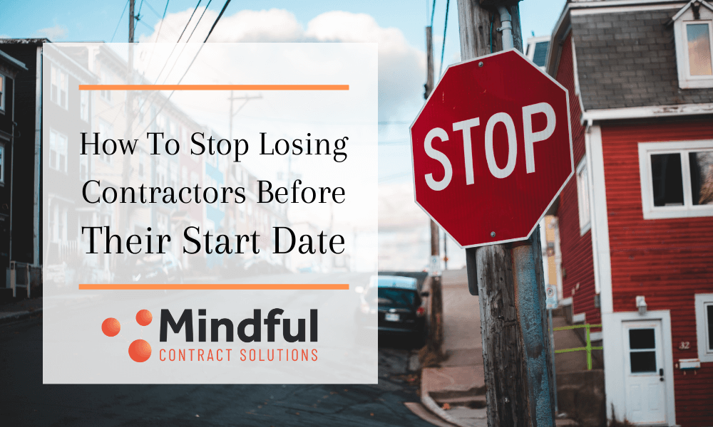 Stop sign for contractors