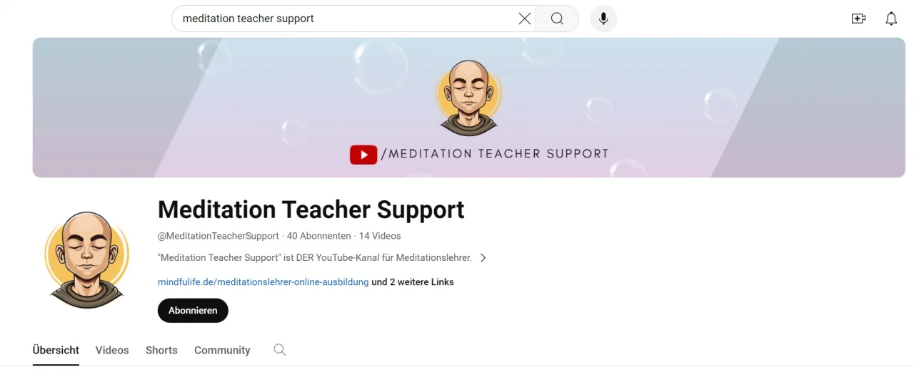 Meditation Teacher Support Fokusmeditation