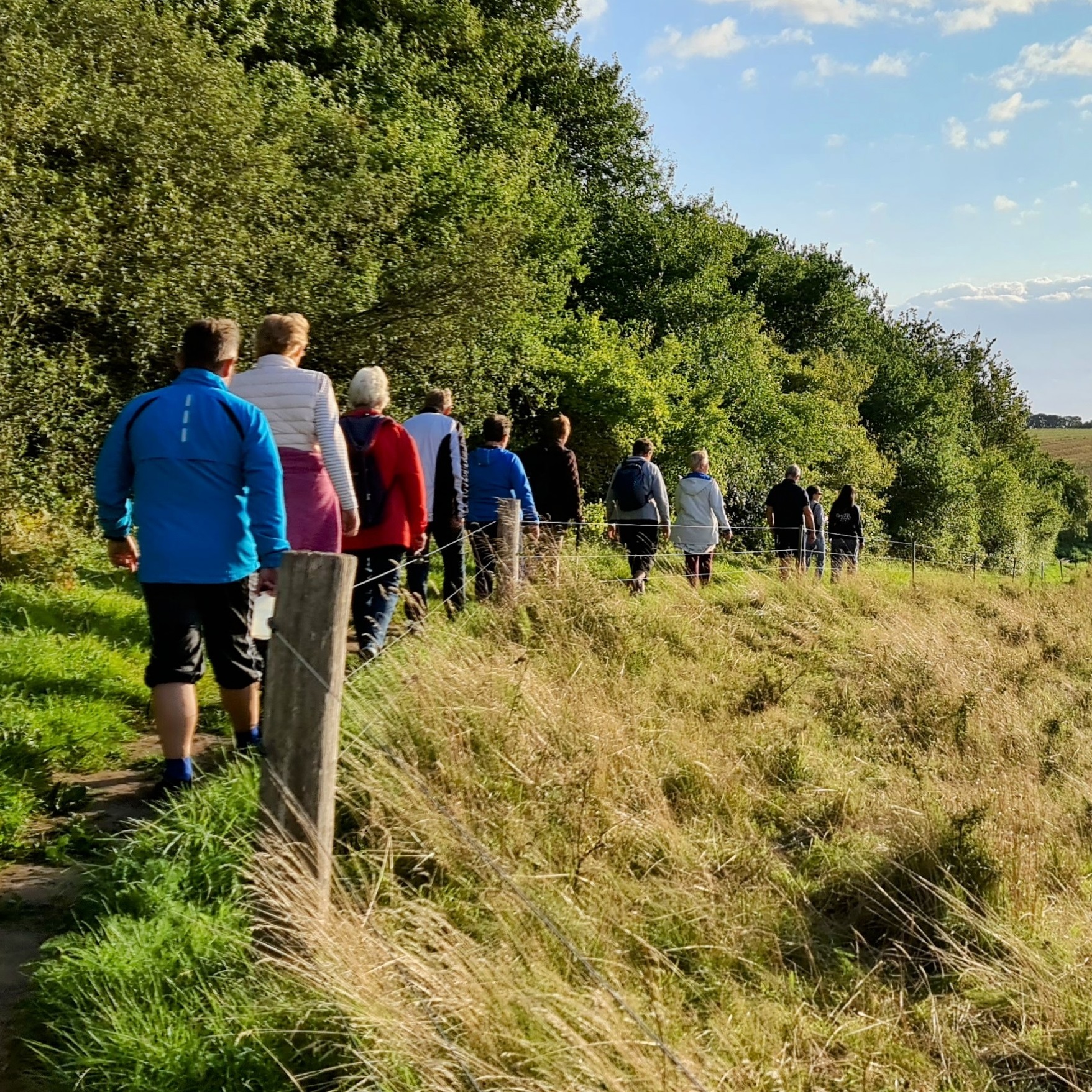 Foto Mindful Team Walking kvadrat