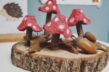 paddenstoelen herfsthoekje