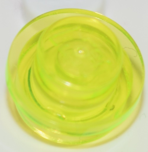 3005749 Round Plate 1X1 Tr. (30057) Transparent Fluorescent Green