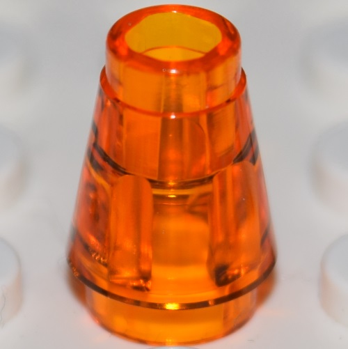 6172233 Nose Cone Small 1X1 (28701) Transparent Bright Orange ...