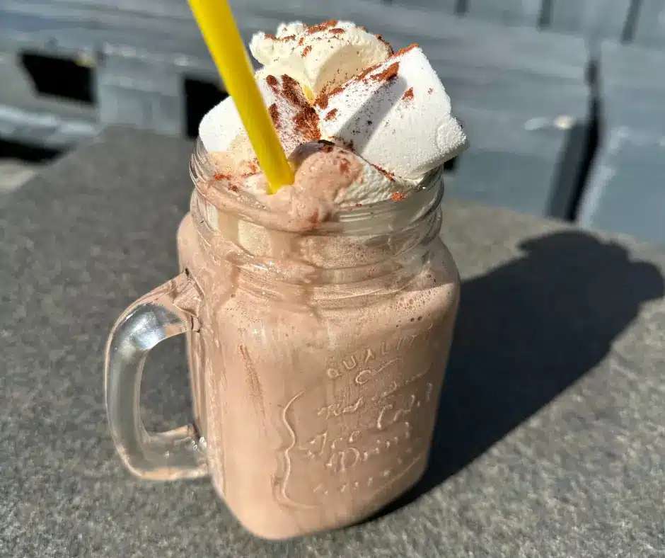 Hjemmelavet chokolade milkshake