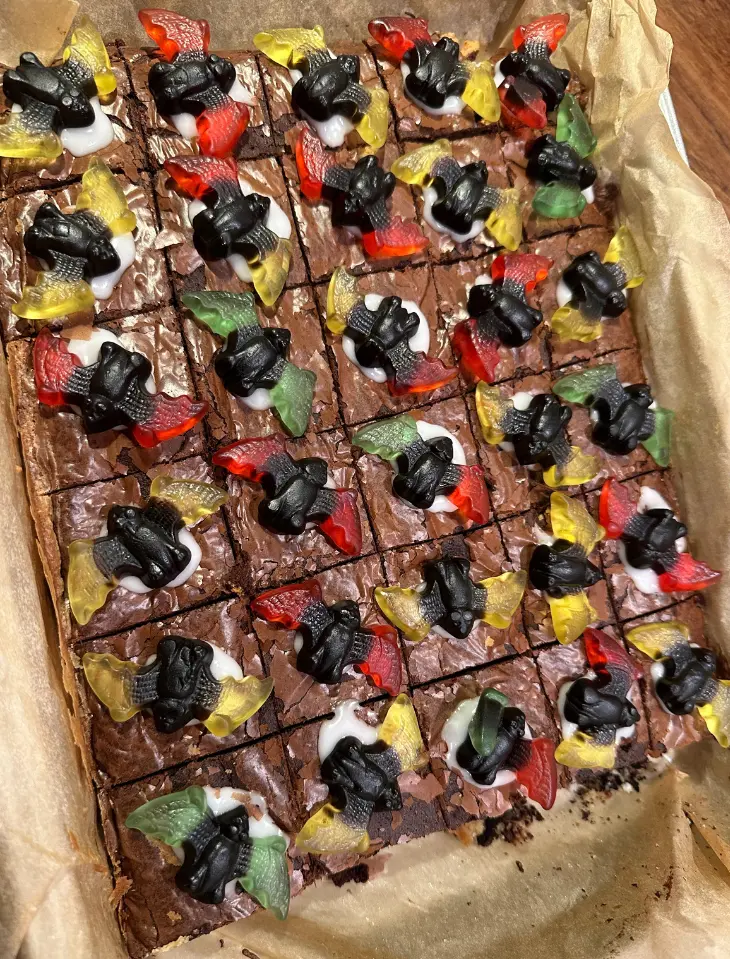 Brownie cookie dough Oreo kage halloween